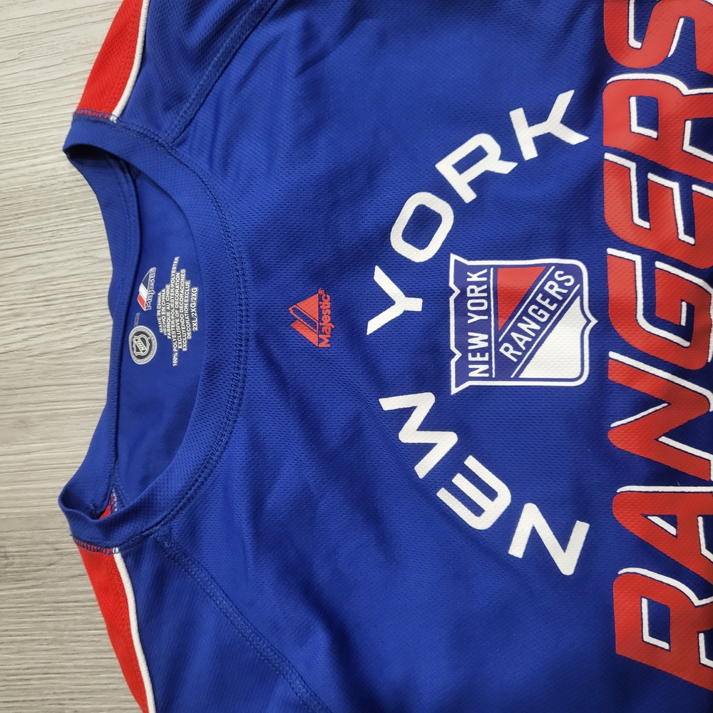 New York Rangers Blue and Red Hockey Shirt - Picture 2 of 3